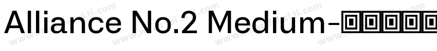 Alliance No.2 Medium字体转换